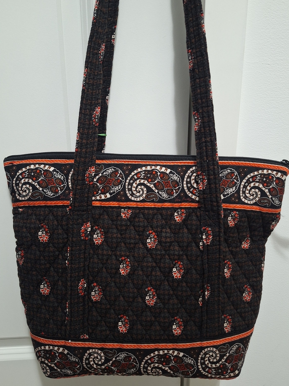🤎 NWT VINTAGE "Houndstooth Brown" 2005 VERA BRADLEY TOTE 🤎